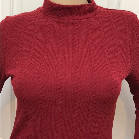 WINE KNIT DRESS - Picture 4 of 7